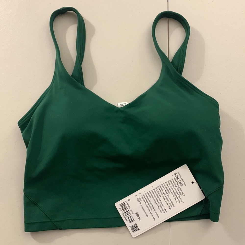 Lulu lemon align cropped tank new with tags